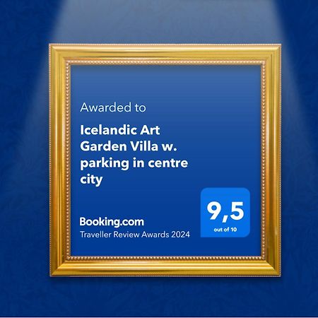 Icelandic Art Garden Villa W. Parking In Centre City Reykjavík Eksteriør billede
